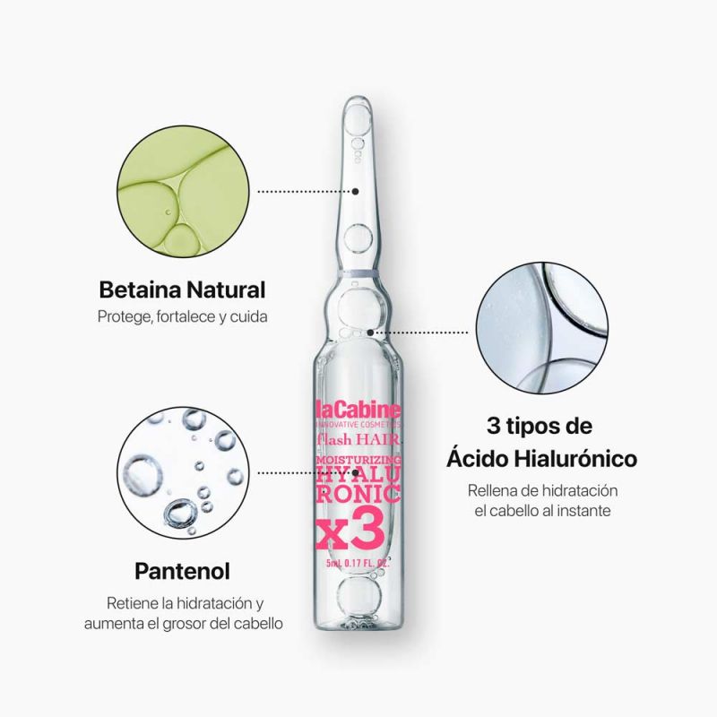 la cabine Ampollas Moisturizing Hyaluronic x3 Descuento