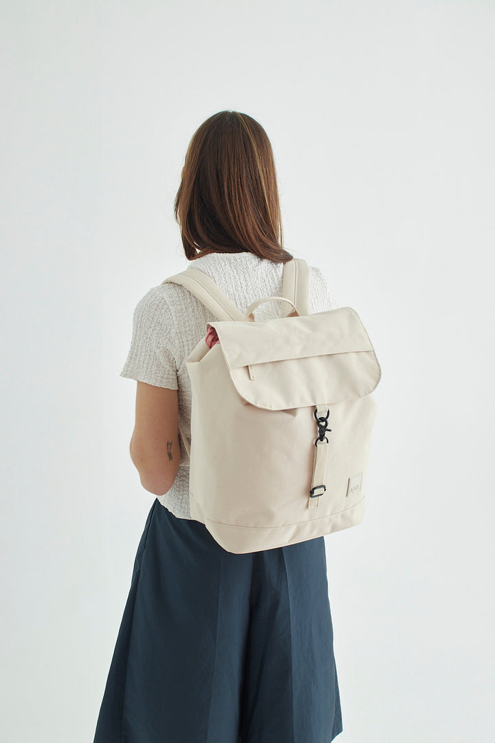lefrik Mochila Scout Ecru Stripes Limitado a 3 días