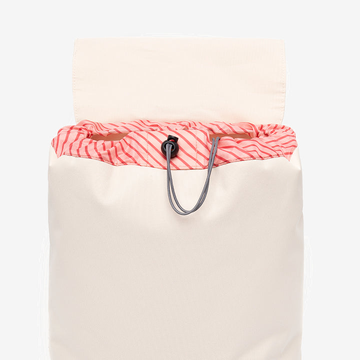 lefrik Mochila Scout Ecru Stripes Limitado a 3 días