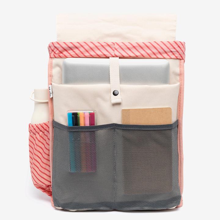 lefrik Mochila Scout Ecru Stripes Limitado a 3 días