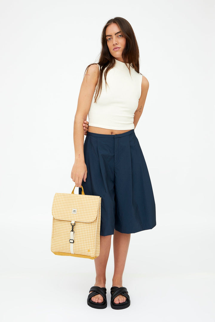 lefrik Mochila Handy Mini Vichy Mustard Rebajas online