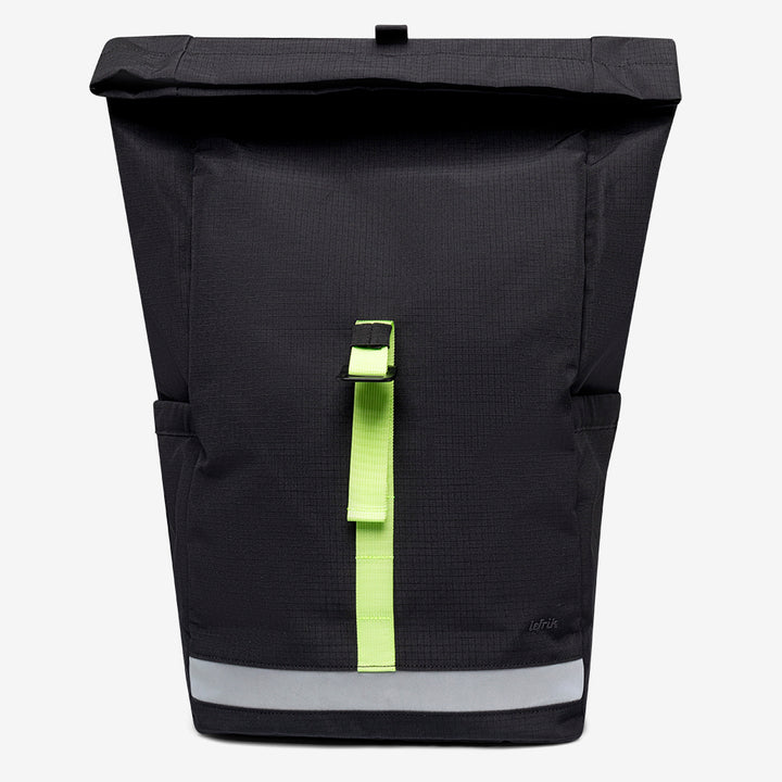 lefrik Mochila Lars Roll Black Lime Vandra Envío gratis
