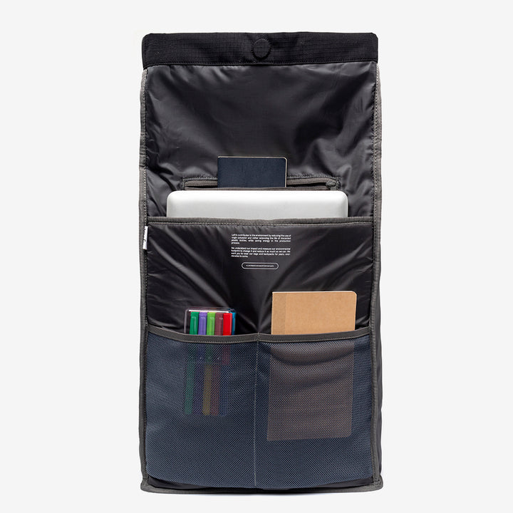 lefrik Mochila Lars Roll Black Lime Vandra Envío gratis