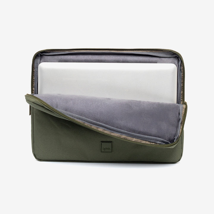 lefrik Funda de portátil Capture 13" Olive Oferta especial de fábrica