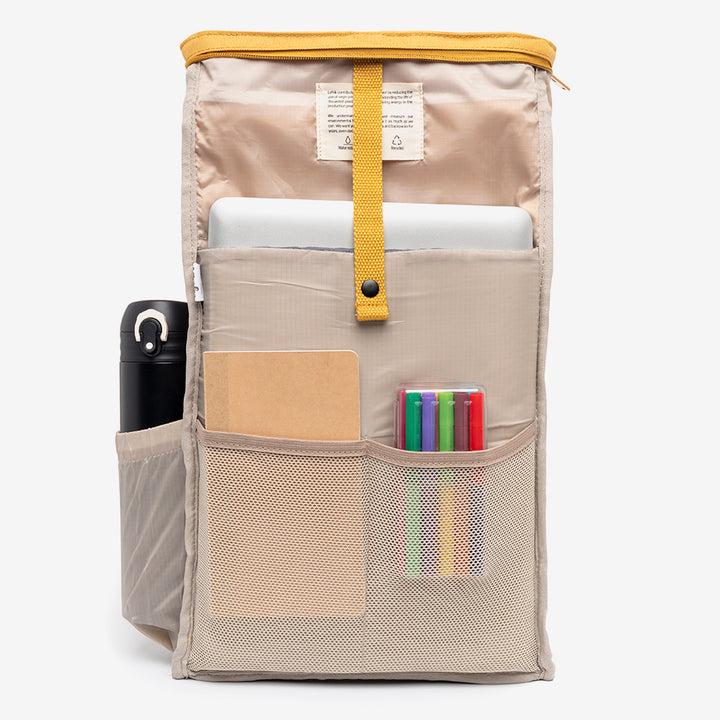 lefrik Mochila Roll Mini Mustard Libre de impuestos