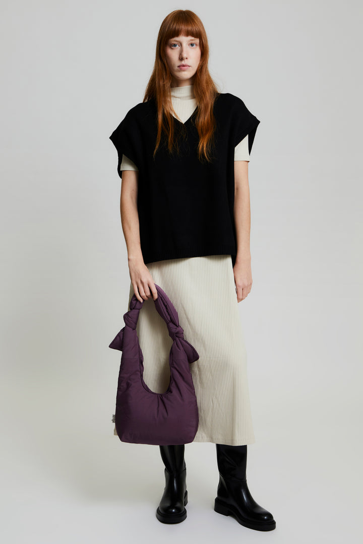 lefrik Biwa Puffy Mini Bag Plum Oferta especial de fábrica
