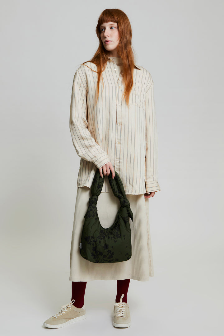 lefrik Biwa Puffy Mini Bag Floral Green Liquidación