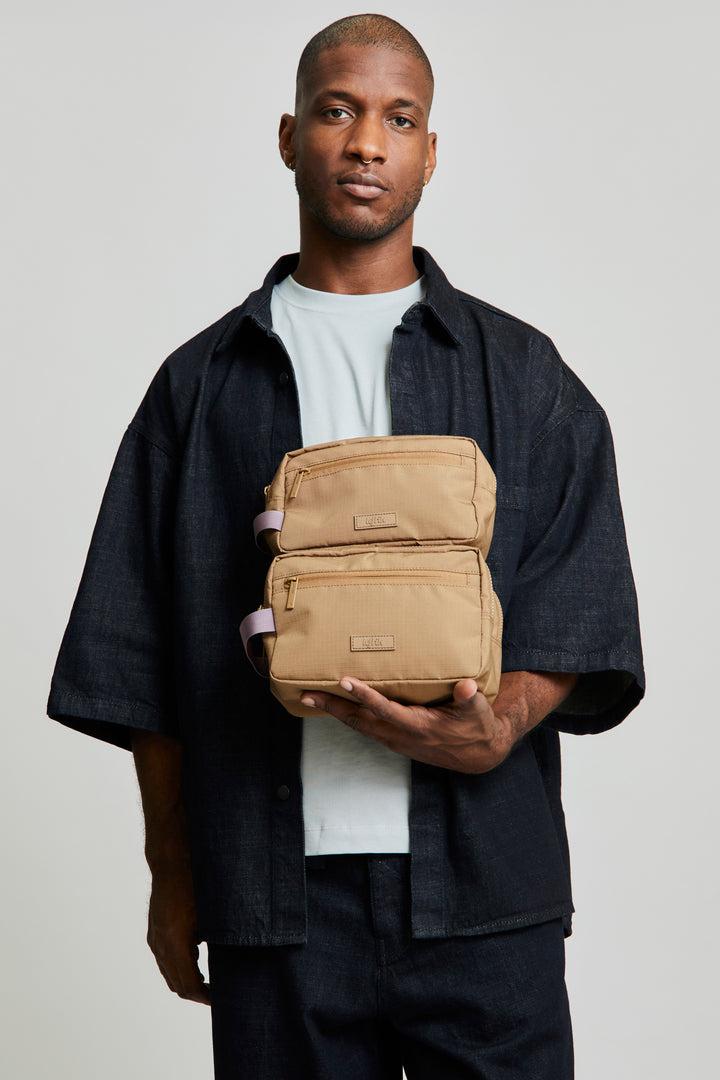 lefrik Kei Double Washbag Toffee Vandra Última moda
