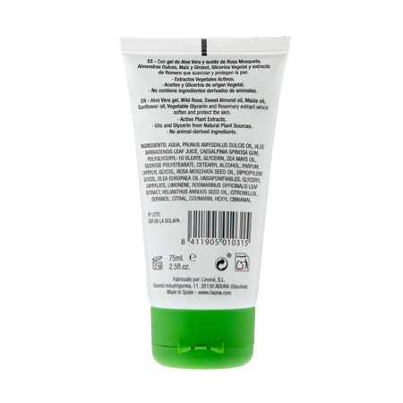 lixone CREMA de MANOS de Aloe Vera 50 ml + 25 ml gratis Precio de fábrica