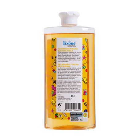 lixone GEL de BAÑO y DUCHA de Glicerina IRRIEN LAGUNAK 500 ml Envío internacional gratuito