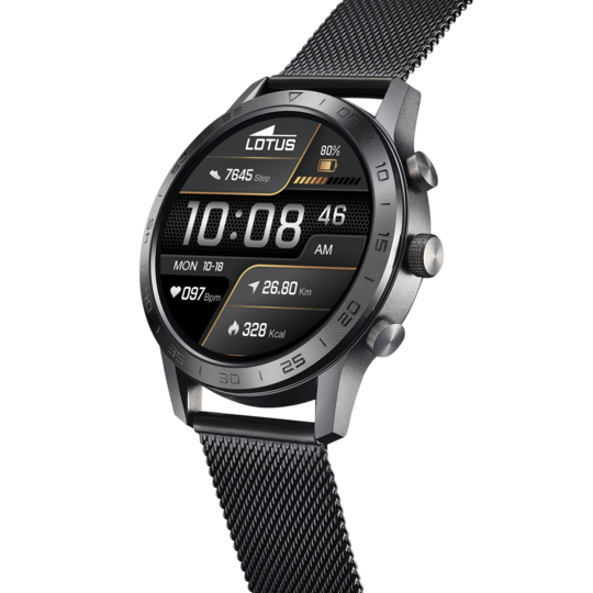 lotus SMARTWATCH LOTUS 50048/1 NEGRO CORREA DE ACERO INOXIDABLE 316L FUNCIÓN LLAMADAS BLUETOOTH HOMBRE Gran oferta