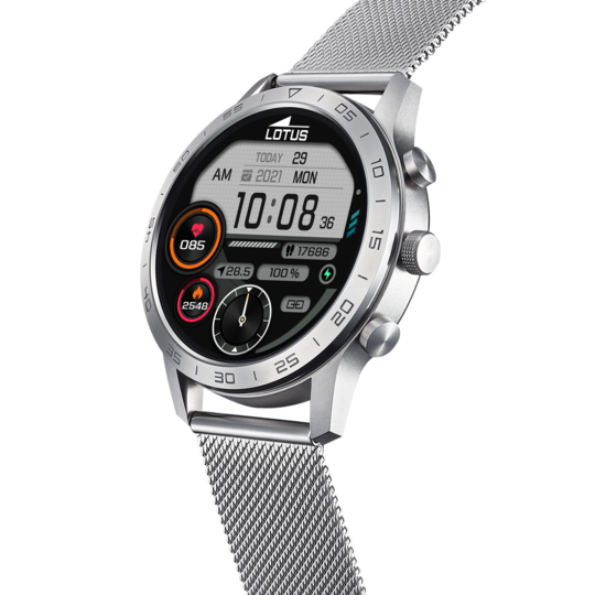 lotus SMARTWATCH LOTUS 50047/1 NEGRO CORREA DE ACERO INOXIDABLE 316L FUNCIÓN LLAMADAS BLUETOOTH HOMBRE Grandes ahorros