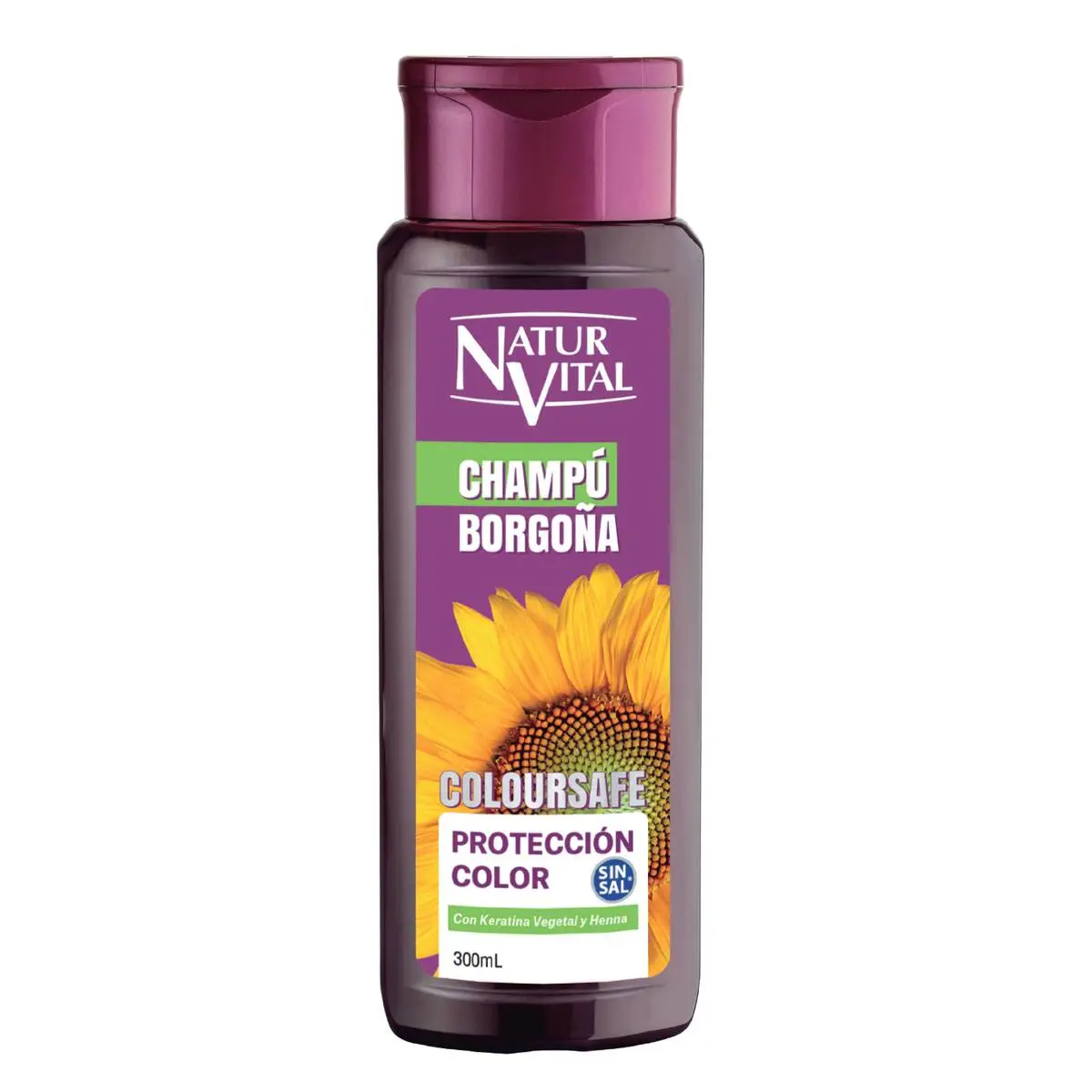﻿naturaleza y vida Champú coloursafe borgoña x 300 ml