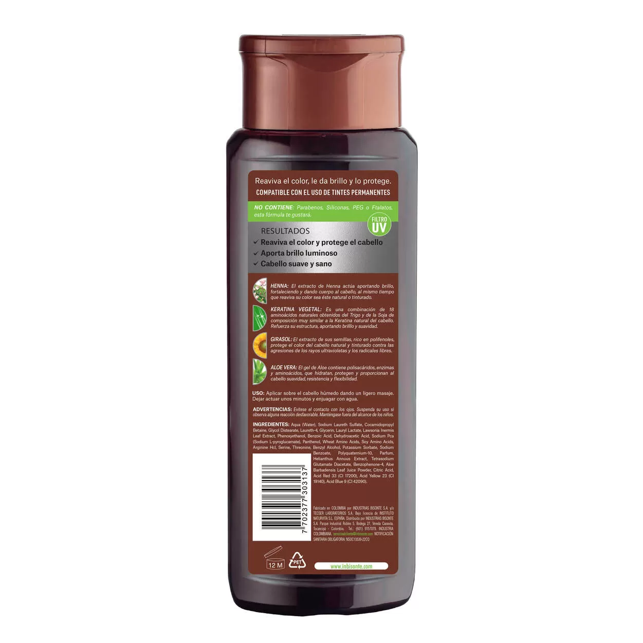 naturaleza y vida Champú coloursafe castaño x 300 ml Limitado a 3 días