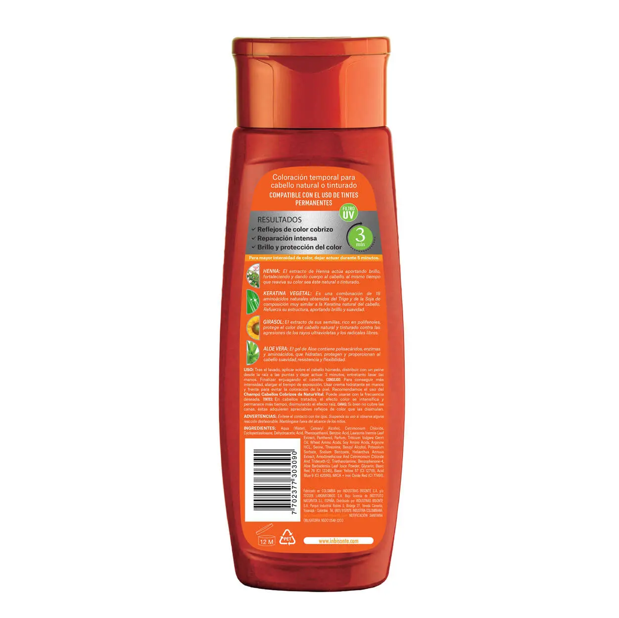 naturaleza y vida Mascarilla capilar coloursafe cobrizo x 300 ml Oferta exclusiva