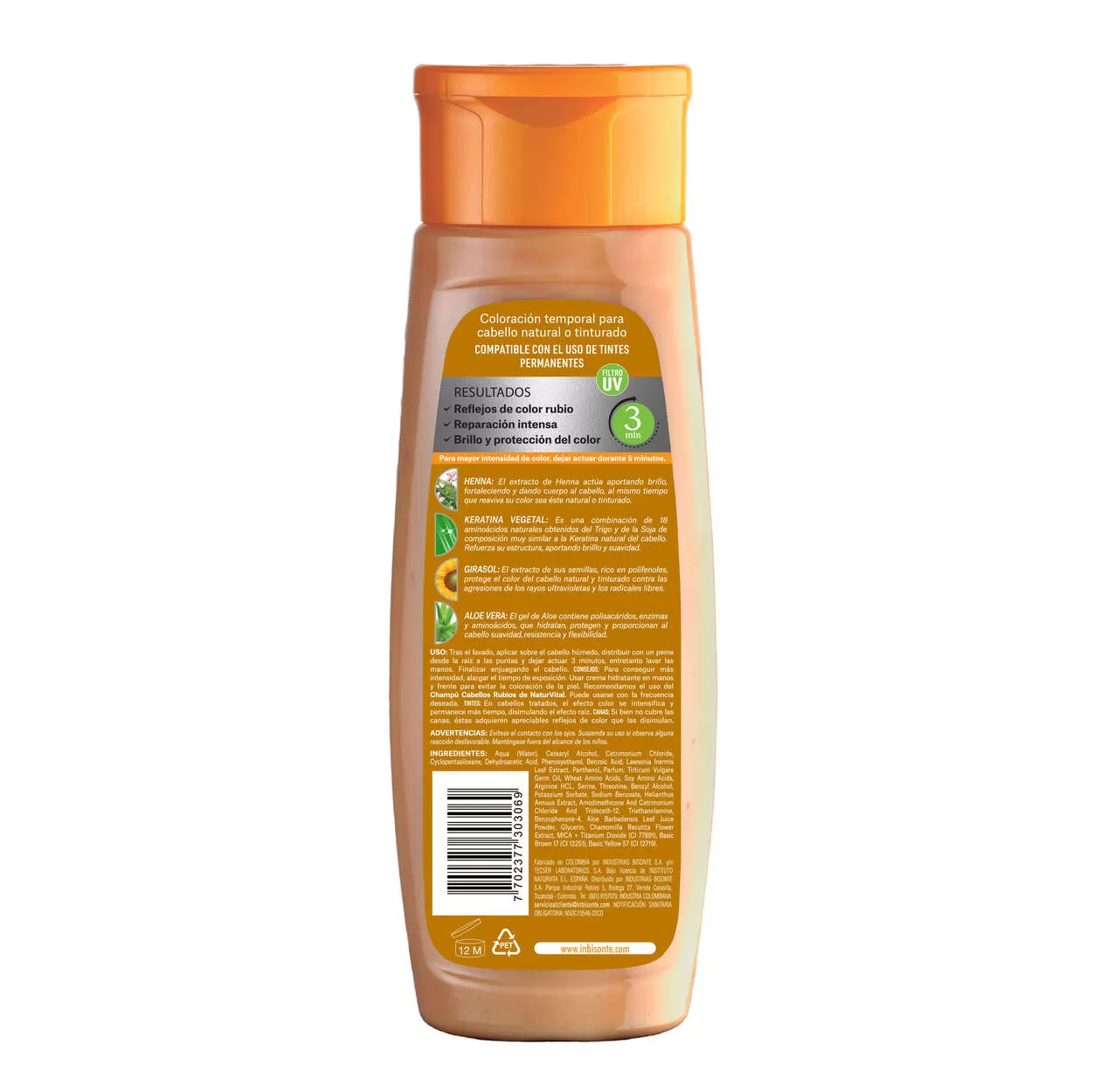 naturaleza y vida Mascarilla capilar coloursafe rubio x 300 ml Ofertas especiales