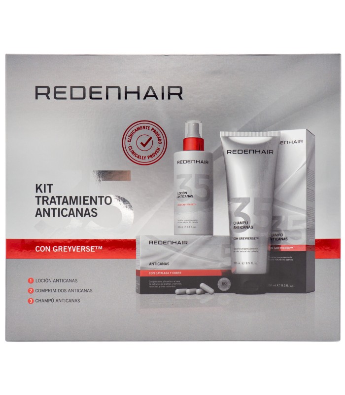 redenhair KIT TRATAMIENTO ANTICANAS - 500gr Última moda