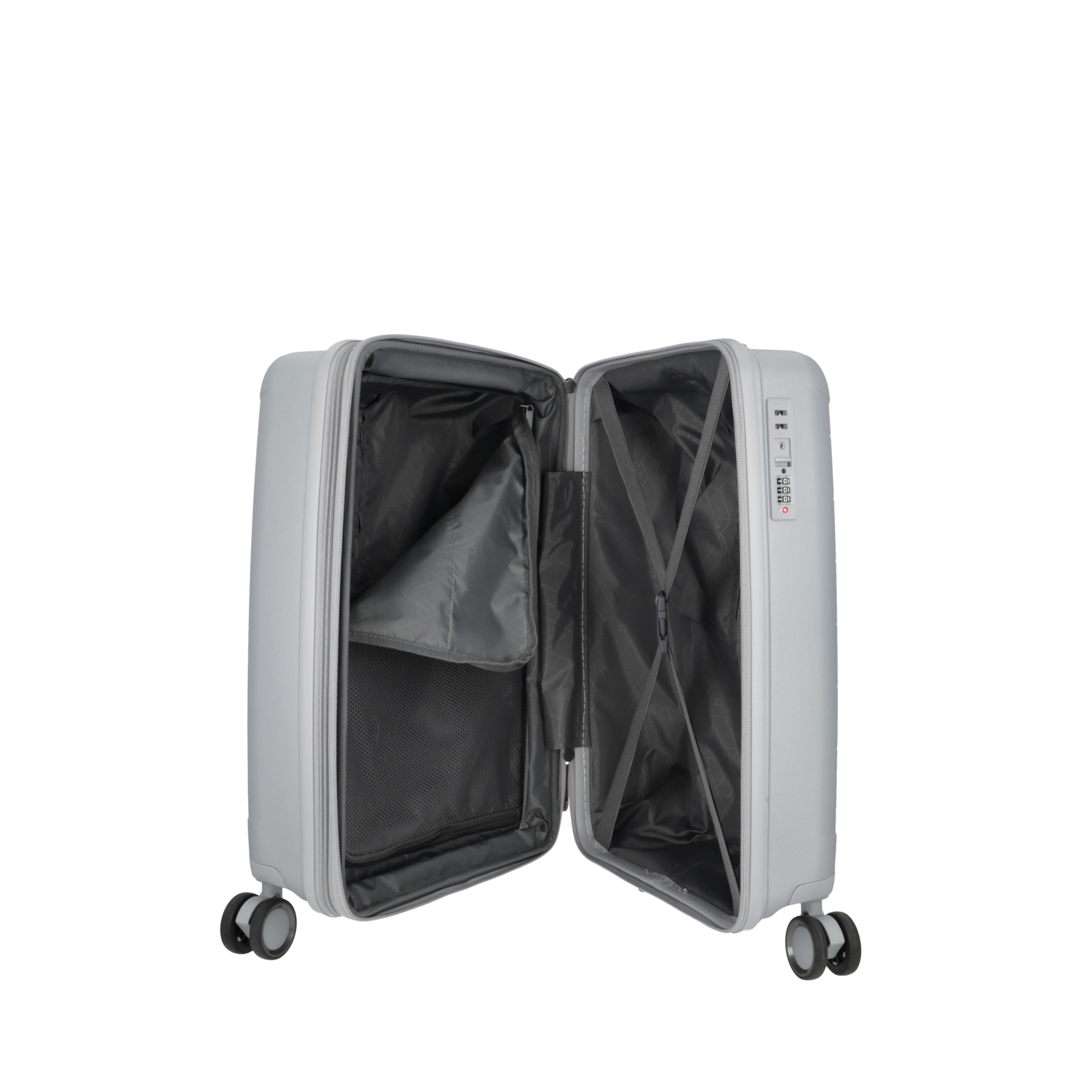 saxoline Maleta de cabina Moonstone Impact Pro plateada 2025