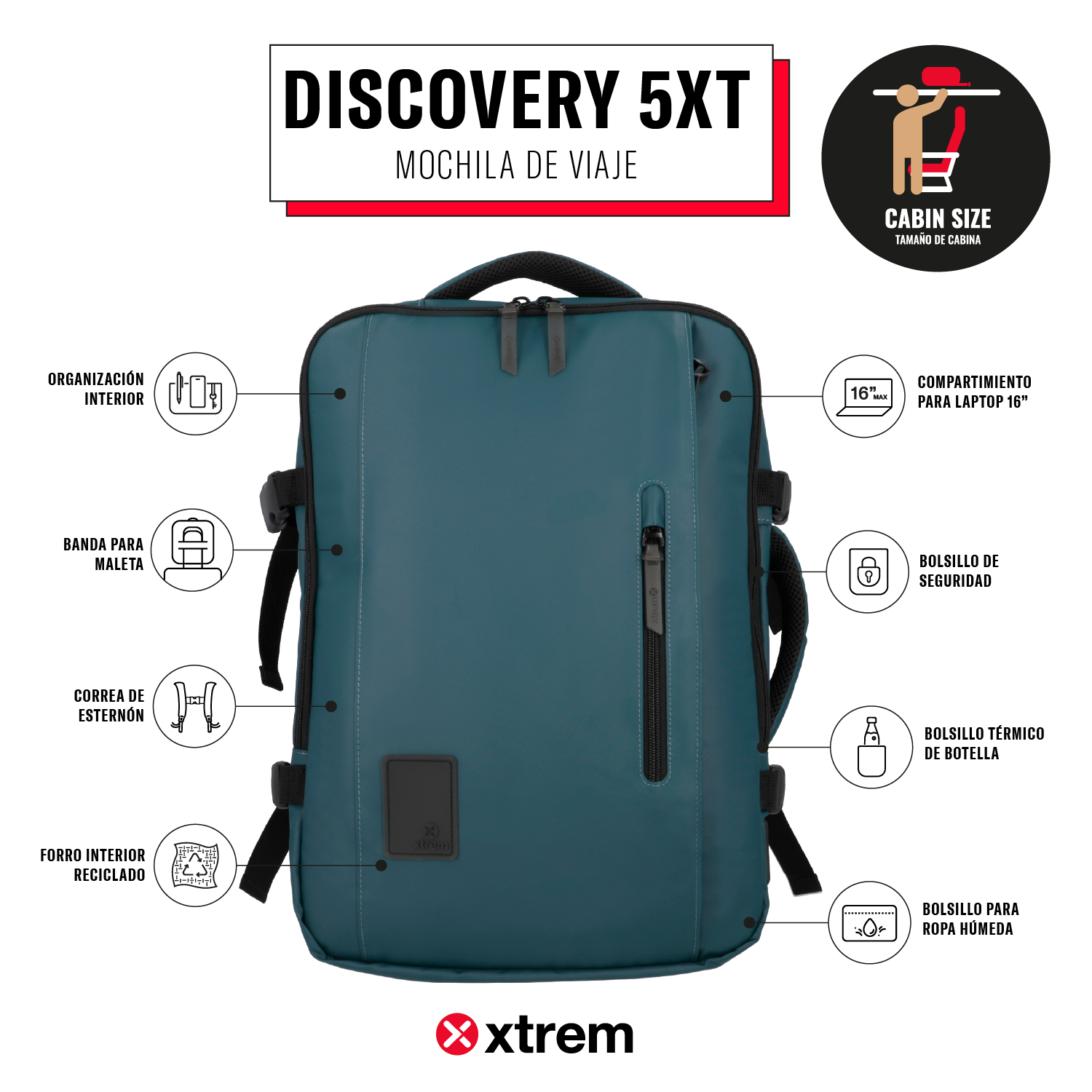 saxoline Mochila de viaje Discovery eternity Liquidación