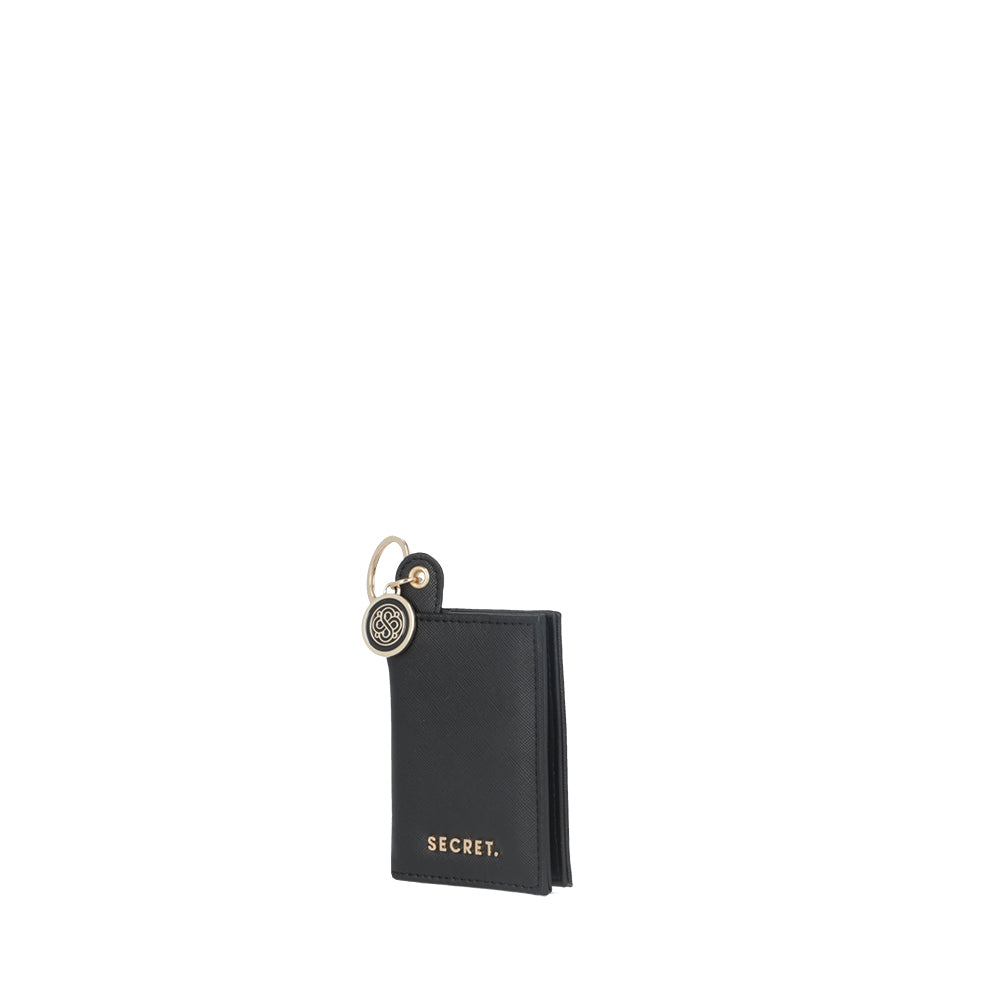 saxoline Billetera Milan negra pequeña Oferta especial de fábrica