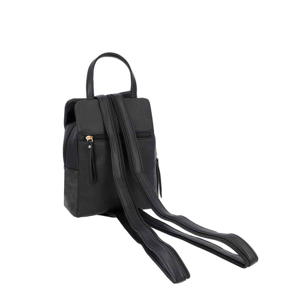 saxoline Mochila Manhattan negra mediana Limitado a 3 días