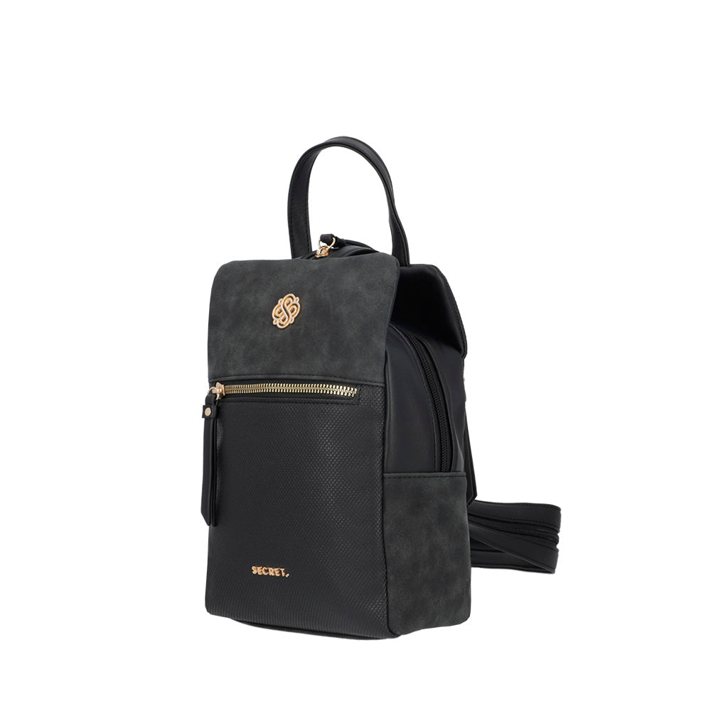 saxoline Mochila Manhattan negra mediana Limitado a 3 días