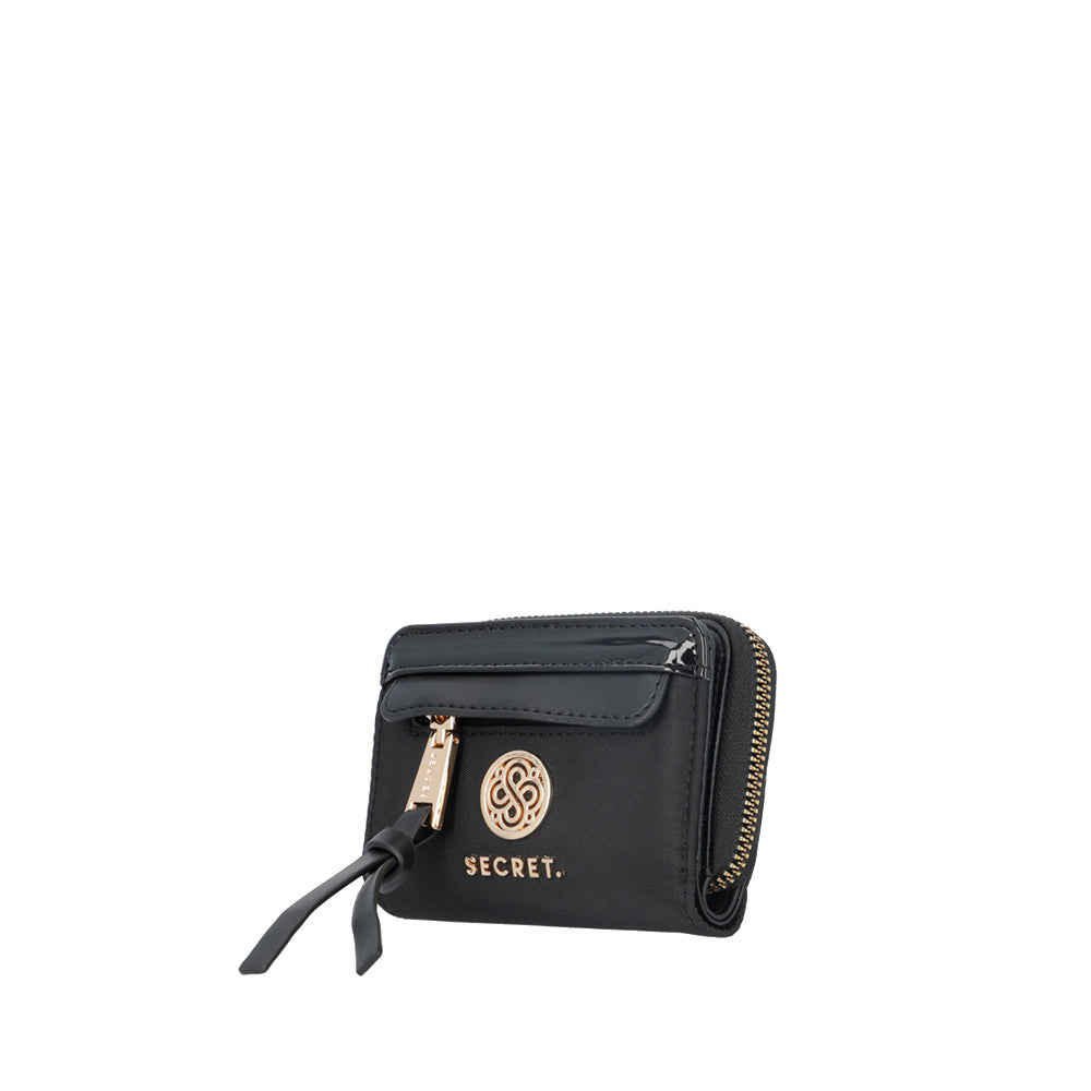 saxoline Billetera Lourdes negra pequeña Ofertas especiales