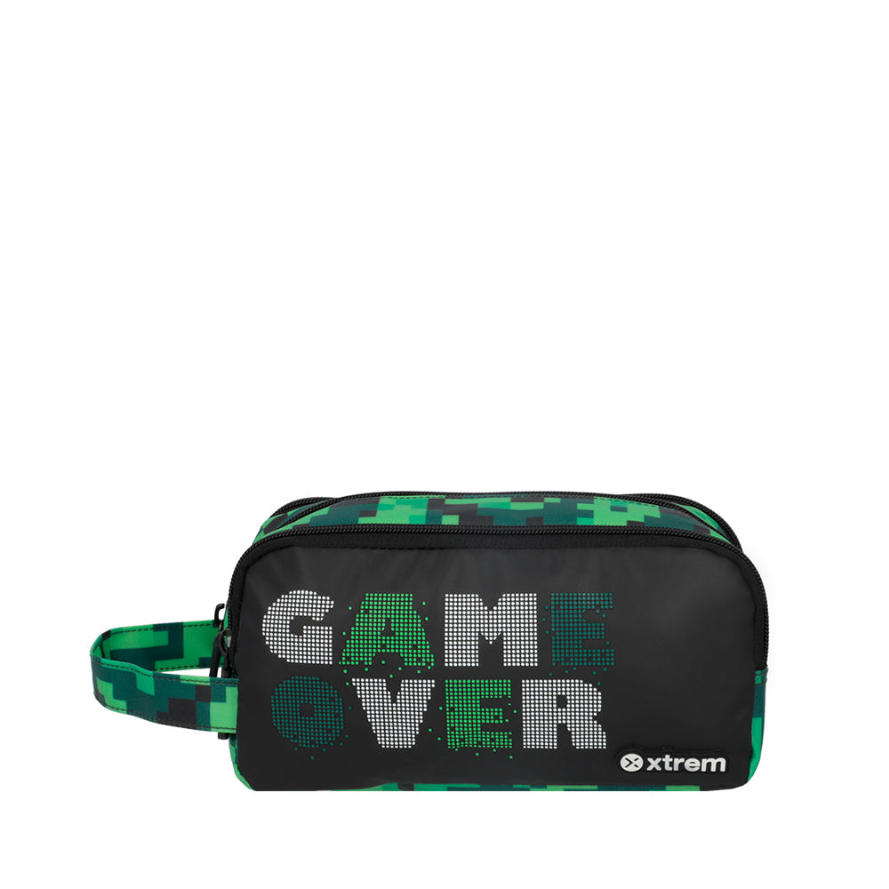 saxoline Estuche University+ verde píxeles