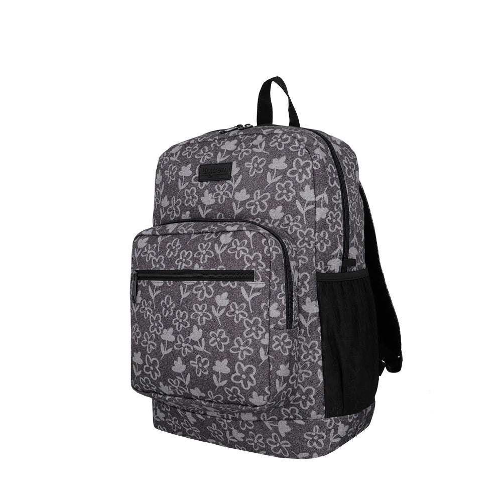 saxoline Mochila para notebook 16" Everdale negra flores Promoción por tiempo limitado