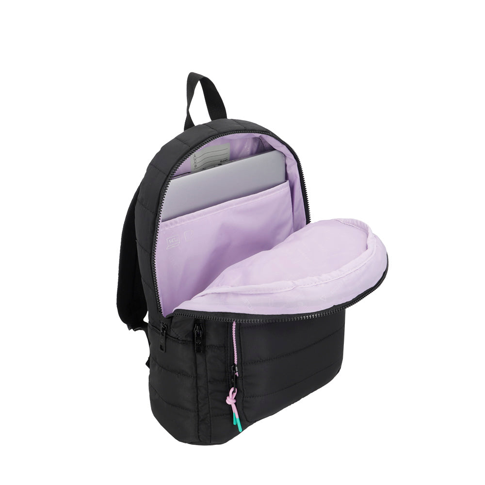 saxoline Mochila para notebook 14" Hamilton negra/morada Promoción trimestral