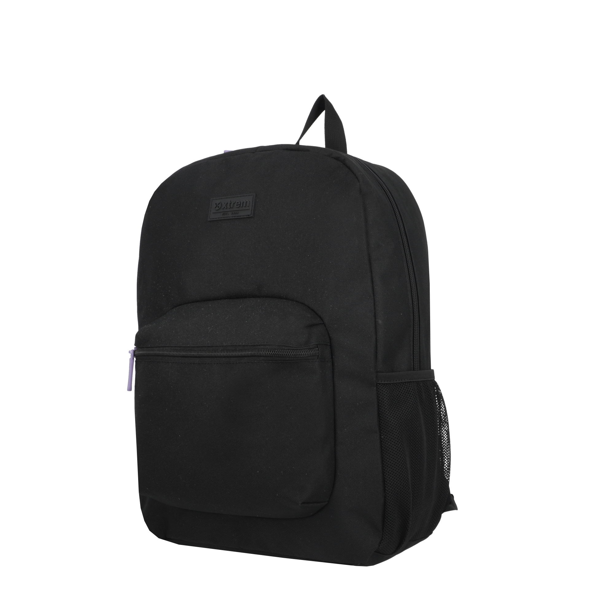 saxoline Set mochila + lonchera + estuche Triple Pack negro/morado Superdescuento