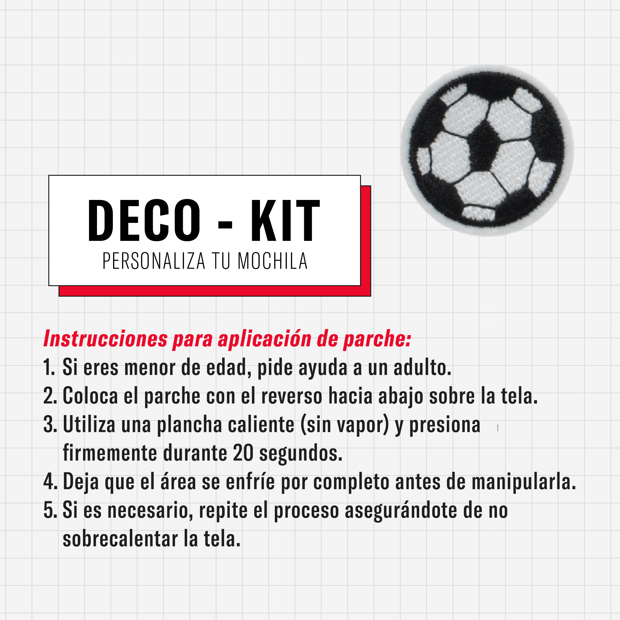 saxoline Set personalización mochilas Deco-Kit fútbol Oferta exclusiva