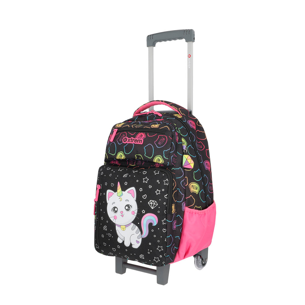 saxoline Set mochila + lonchera + estuche Run Pack negro gato Última moda