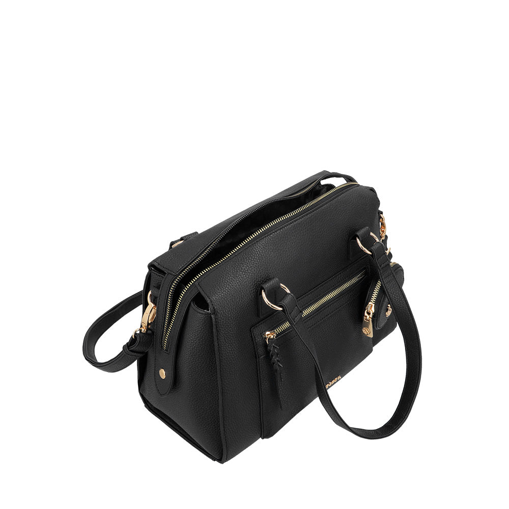 saxoline Cartera de mano Ibiza negra Outlet online