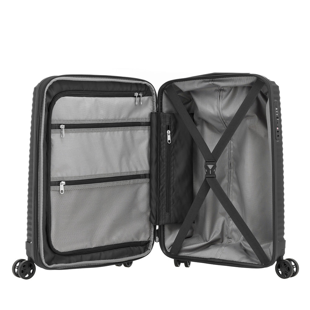 saxoline Maleta Varro Spinner 55/20 Exp Black Cabina 35 Lts Devoluciones gratuitas