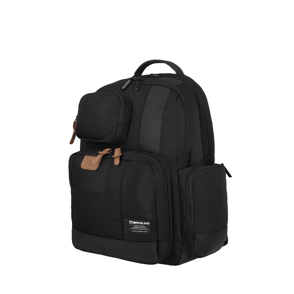 saxoline Mochila para notebook City Plus negro 17" Últimos 3 días