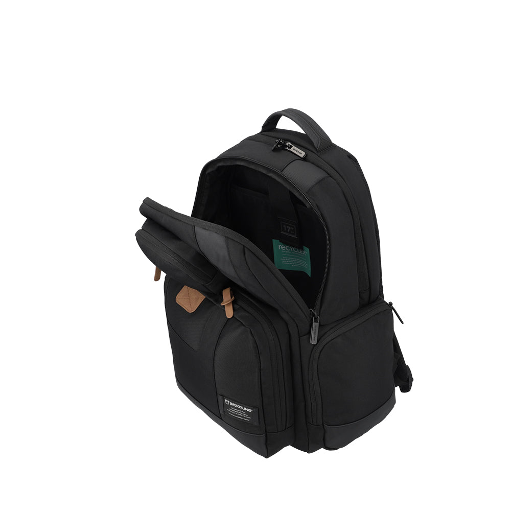 saxoline Mochila para notebook City Plus negro 17" Últimos 3 días