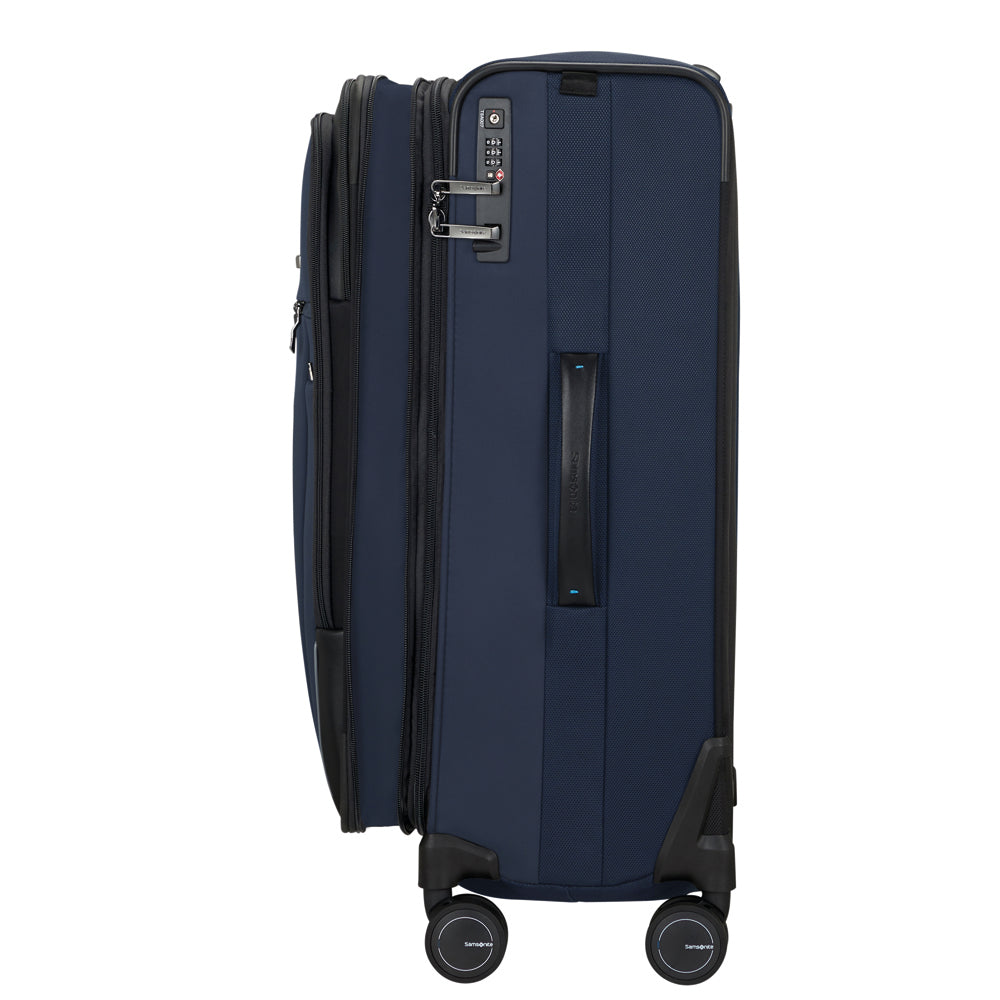 saxoline Maleta mediana Spectrolite 3.0 Spinner 68/25 Expandible Deep Blue Envío internacional gratuito