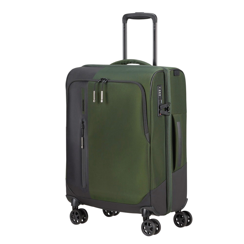 saxoline Maleta de cabina BIZ2GO verde oscuro Ofertas de temporada
