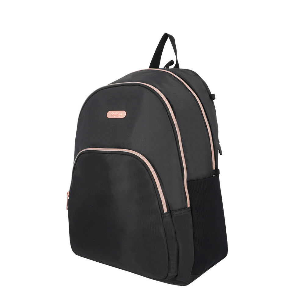saxoline Mochila para notebook 15" Kansas negra/rosada Rebajas