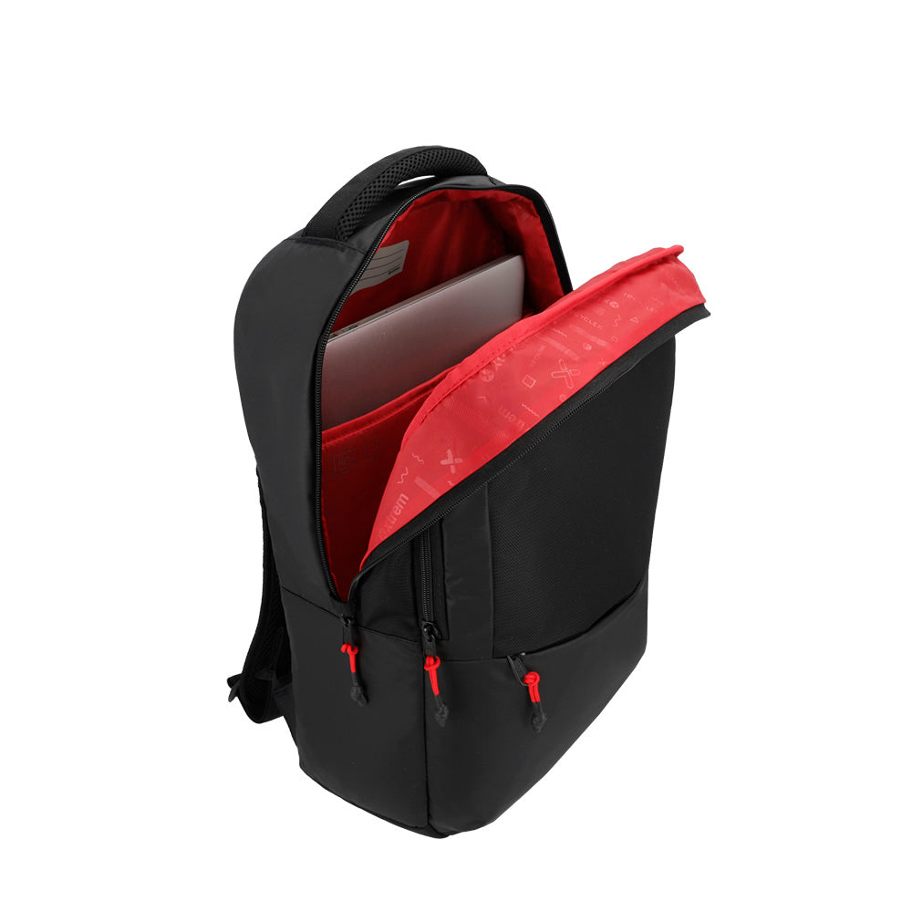 saxoline Mochila para notebook 16" Redwood negra/roja Rebajas baratas