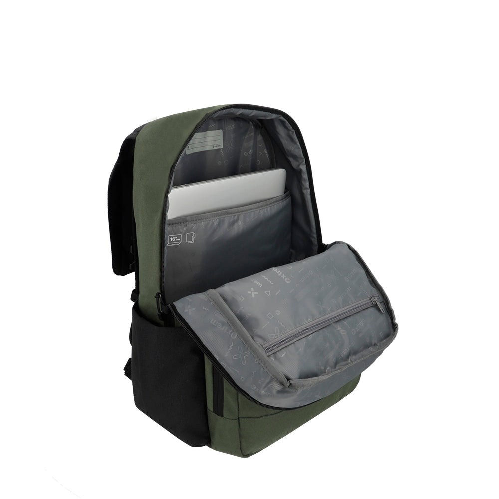 saxoline Mochila para notebook 16" Kent verde Rebajas de fábrica