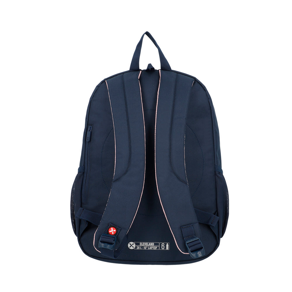 saxoline Mochila para notebook 15" Cleveland azul/rosada Descuento