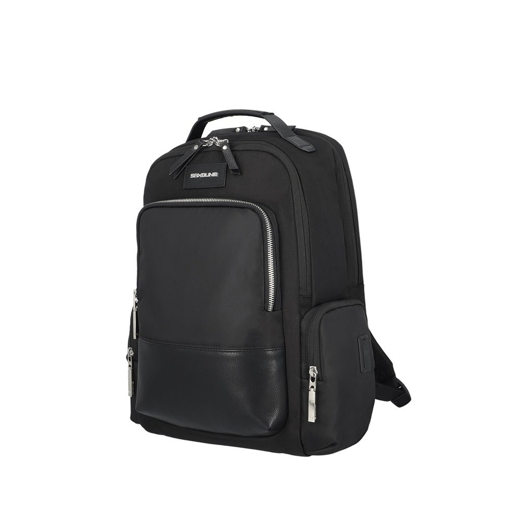 saxoline Mochila para notebook mujer Uptown Chic negro 15" Descuento por venta flash