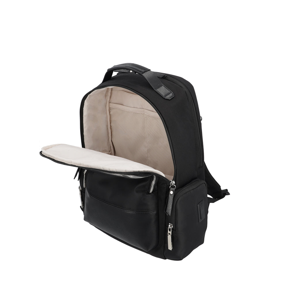 saxoline Mochila para notebook mujer Uptown Chic negro 15" Descuento por venta flash