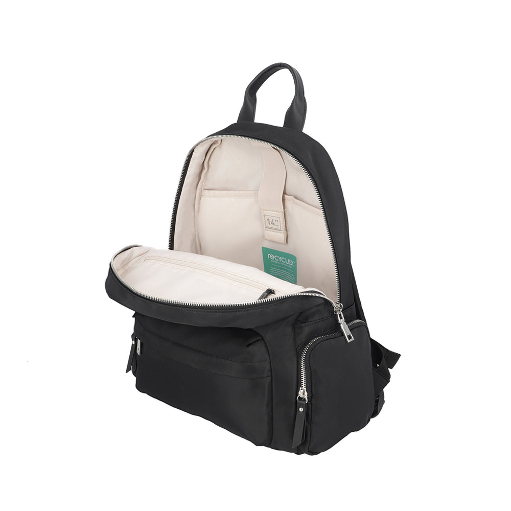 saxoline Mochila para notebook mujer Madison negro 14" Grandes ahorros