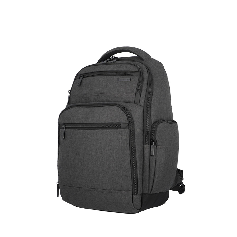 saxoline Mochila para notebook Banker gris 17" Precio ultrabajo
