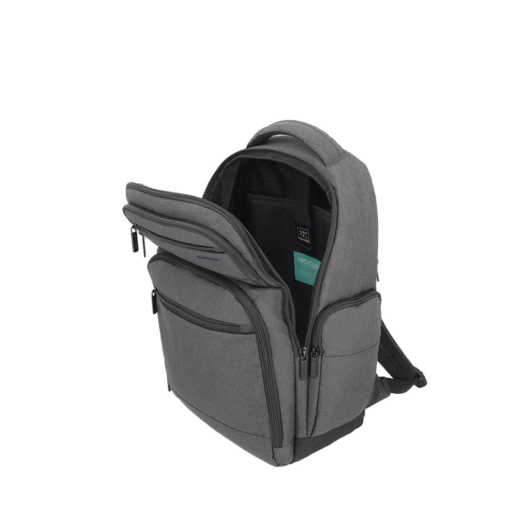 saxoline Mochila para notebook Banker gris 17" Precio ultrabajo