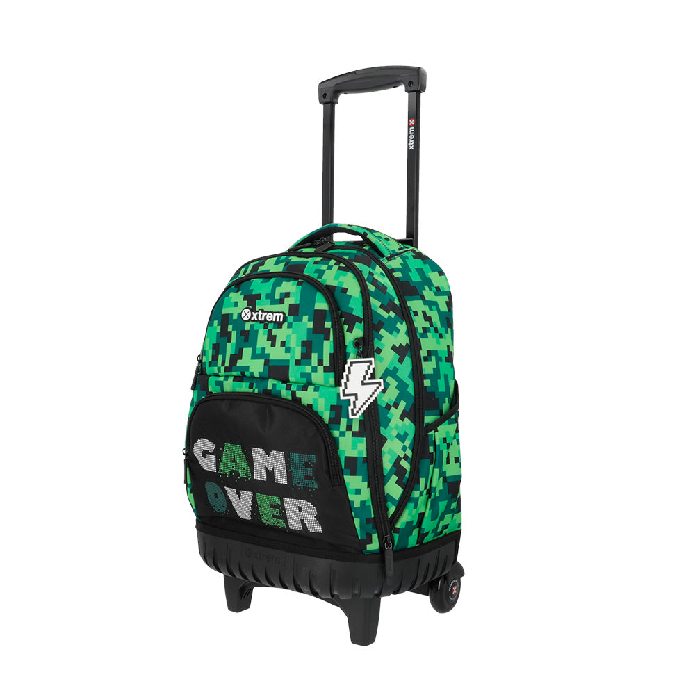 saxoline Mochila con ruedas Cross 2.0 verde píxeles Los más vendidos