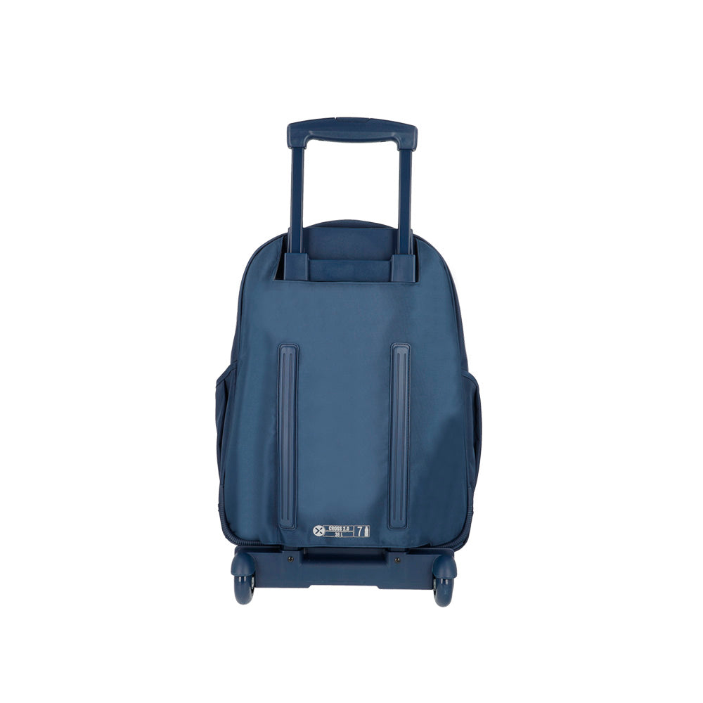 saxoline Mochila con ruedas Cross 2.0 azul marino Descuento